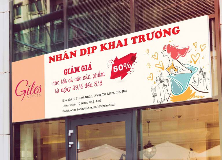 Bí Quyết Thiết Kế Băng Rôn Khai Trương Cửa Hàng Bắt Mắt Nhất
