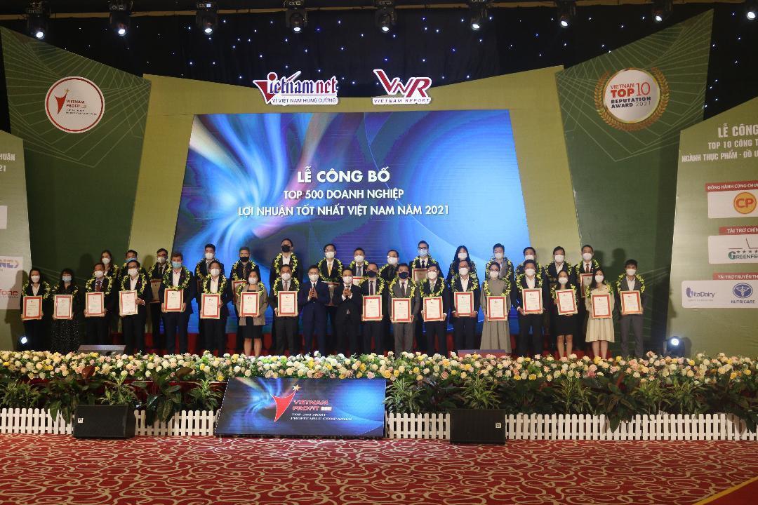 Lễ công bố Top 500 doanh nghiệp lợi nhuận tốt nhất Việt Nam 2021