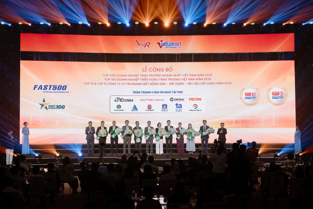 Lễ công bố Top 500 Doanh nghiệp tăng trưởng nhanh nhất Việt Nam năm 2026