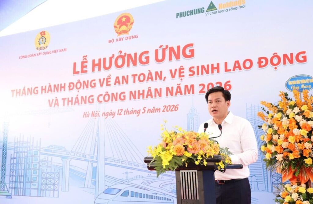 Lễ Hưởng Ứng Tháng Hành Động Về ATVSLĐ Và Tháng Công Nhân Năm 2026 Bộ Xây Dựng Sau Sáp Nhập Quản Lý 17,23% Gdp Trong Lĩnh Vực Xây Dựng Và Hạ Tầng